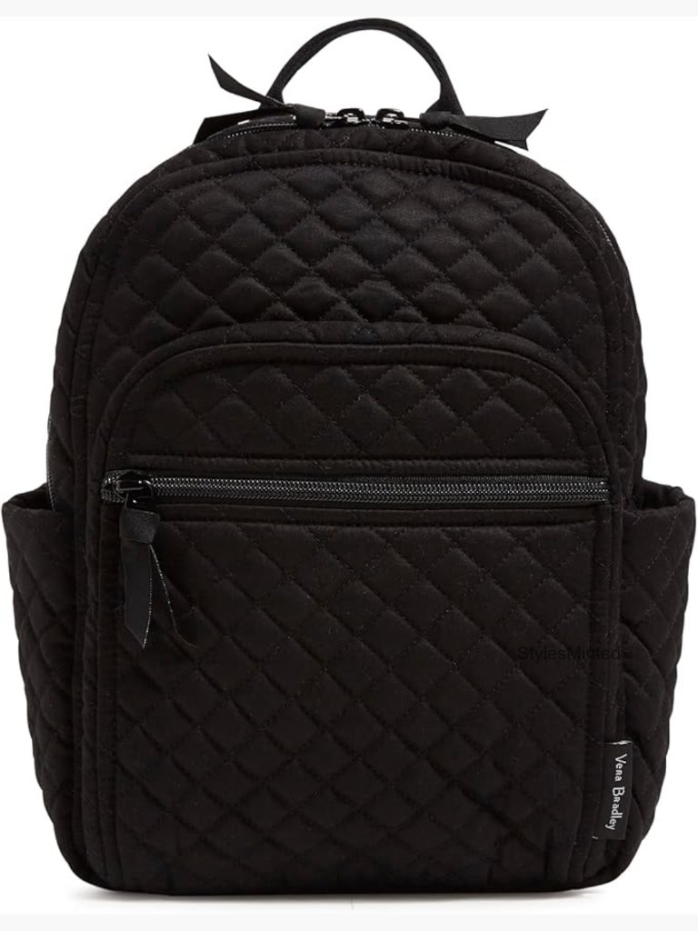 Women's Recycled Cotton Small Backpack With Multiple Pockets